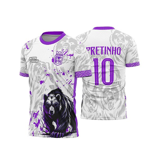 Template Camisa - Urso grunge pink 26 - CDR Vetor
