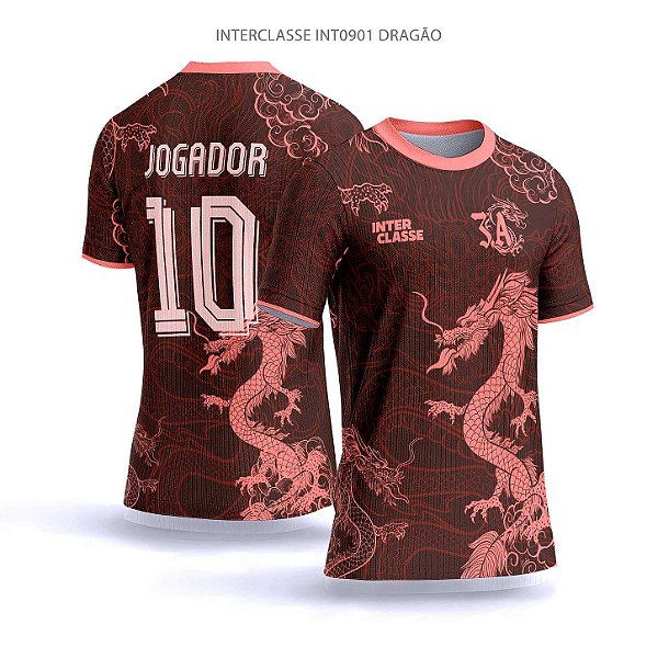 Template Camisa - Dragão red ref 901 - CDR Vetor