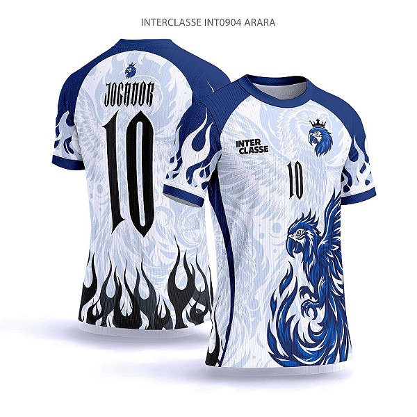 Template Camisa - Arara fire azul ref 904 - CDR Vetor