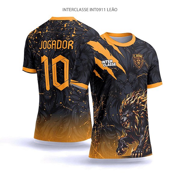 Template Camisa - Leão Orange ref 911 - CDR Vetor