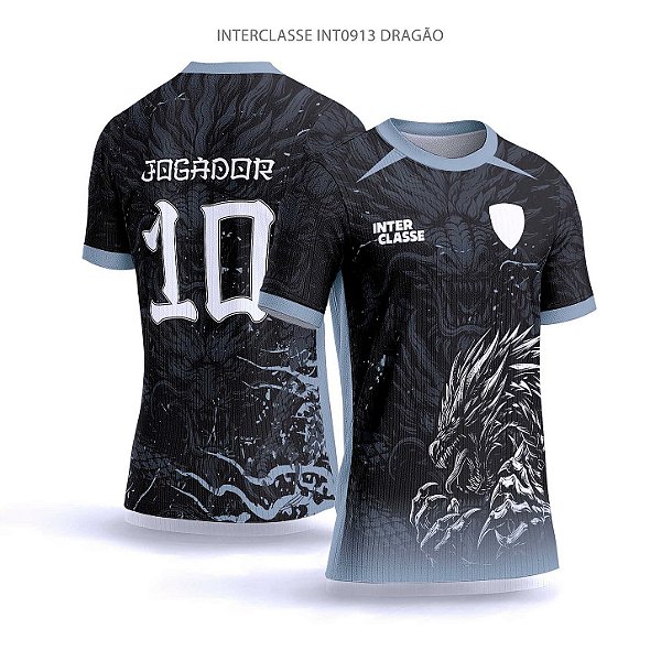 Template Camisa - Dragão Cinza ref 913 - CDR Vetor