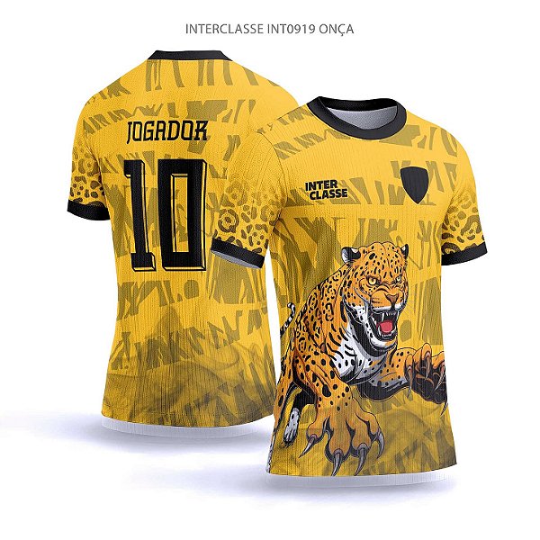 Template Camisa - Onça amarela ref 919 - CDR Vetor