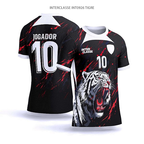 Template Camisa - Tigre branco ref 926 - CDR Vetor