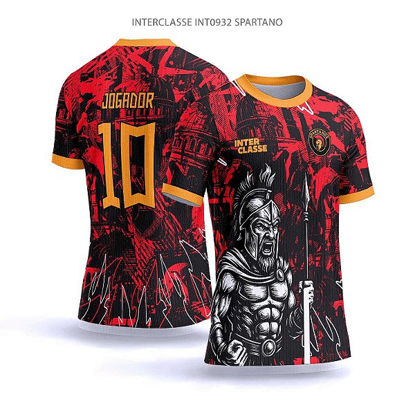 Template Camisa - Spartano red ref 932 - CDR Vetor