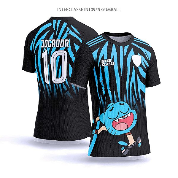 Template Camisa - Gumball Azul ref 955 - CDR Vetor