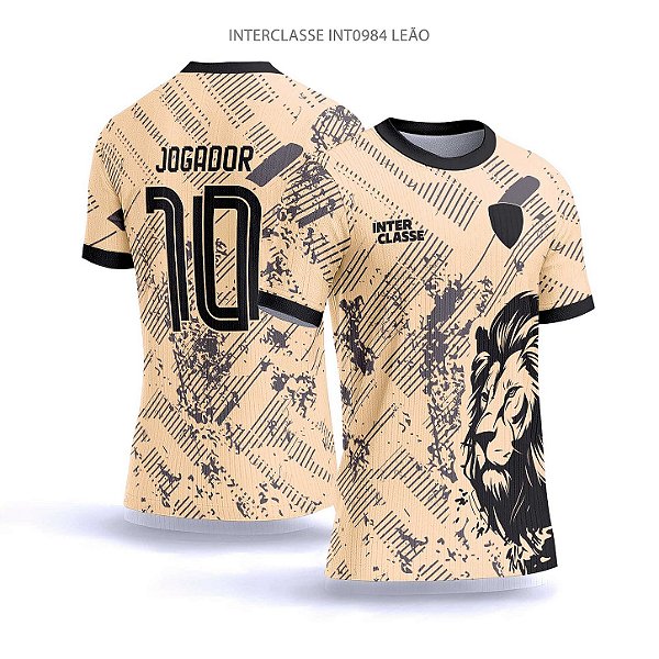 Template Camisa - Leão grunge bg ref 984 - CDR Vetor