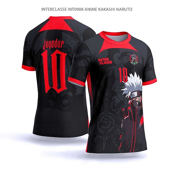 Template Camisa - Anime Kakashi ref 988 - CDR Vetor