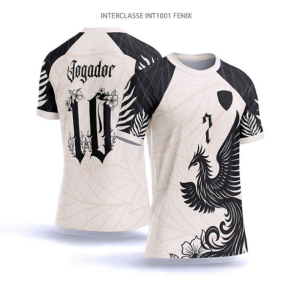 Template Camisa - Fênix detalhe ref 1001 - CDR Vetor