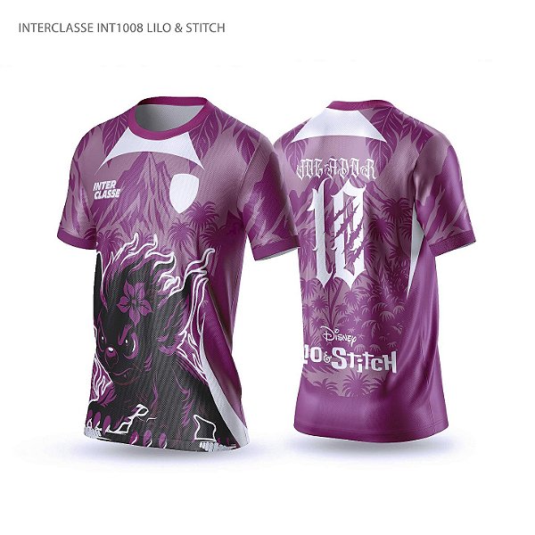 Template Camisa - stitch rosa ref 1008 - CDR Vetor