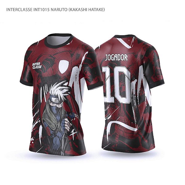 Template Camisa - Kakashi Hatake ref 1015 - CDR Vetor