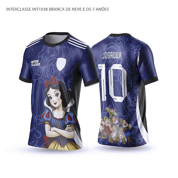 Template Camisa - Branca de Neve 7 Anões ref 1038 - CDR Vetor
