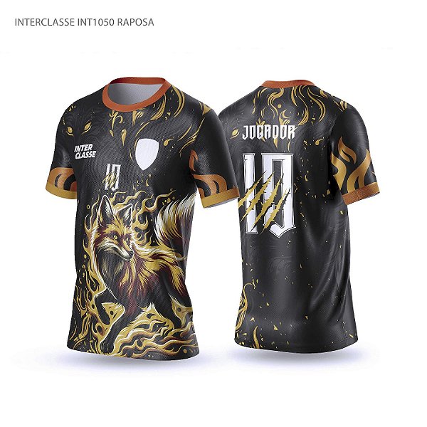 Template Camisa - Raposa fire Ref 1050 - CDR Vetor