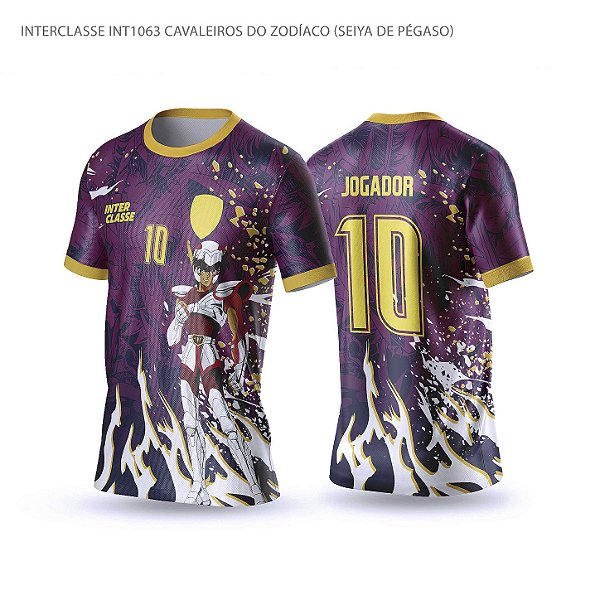 Template Camisa - Seiya de pegaso Ref 1063 - CDR Vetor