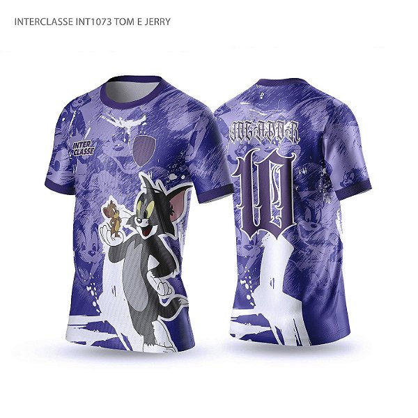 Template Camisa - Tom e Jerry roxo Ref 1073 - CDR Vetor