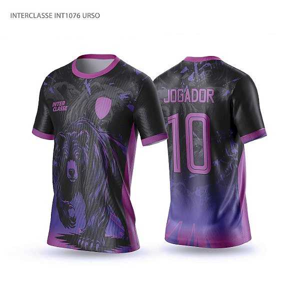 Template Camisa - Urso Pink Ref 1076 - CDR Vetor