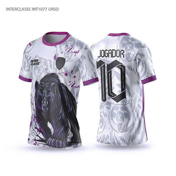 Template Camisa - Urso White Ref 1077 - CDR Vetor