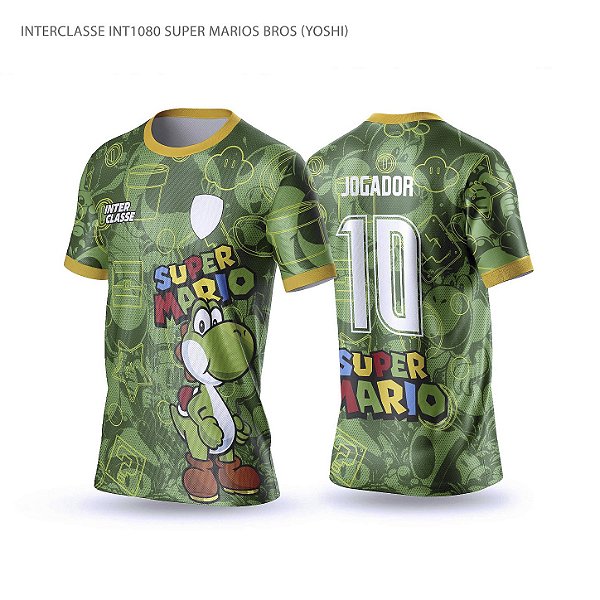 Template Camisa - Yoshi - Super mario Ref 1080 - CDR Vetor