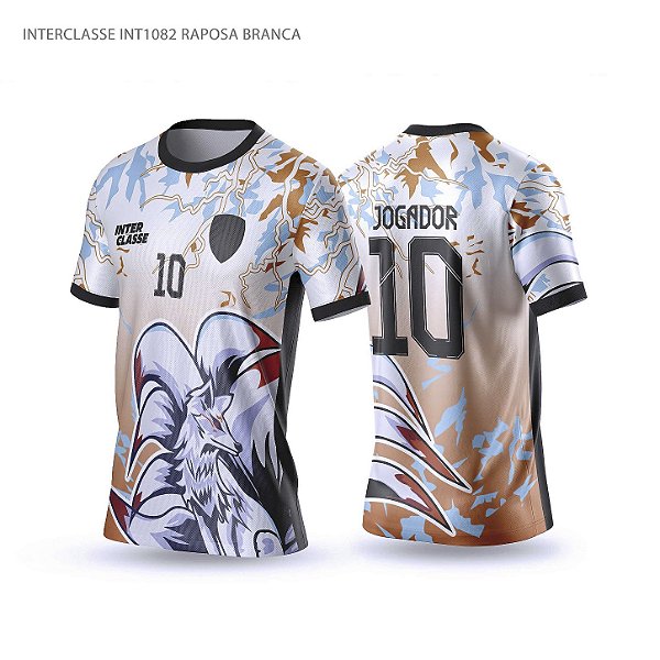 Template Camisa - Raposa Branca Ref 1082 - CDR Vetor