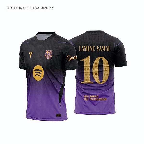 Template Camisa Futebol Barcelona Reserva UCL 2026-27 01 - Vetor