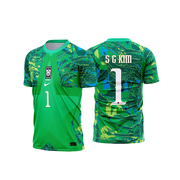 Template Camisa Futebol Coreia do Sul Goleiro I 2026-28 01 - Vetor