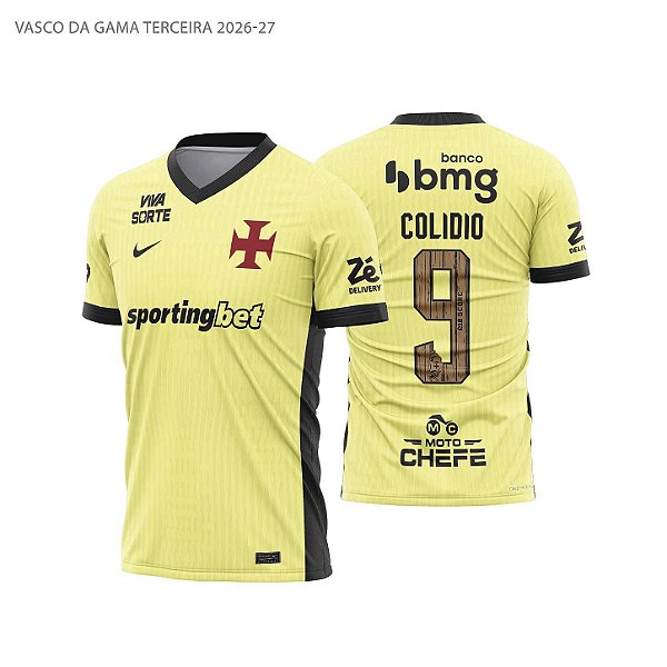 Template Camisa Futebol Vasco da Gama Terceira 2026-27 01 - Vetor