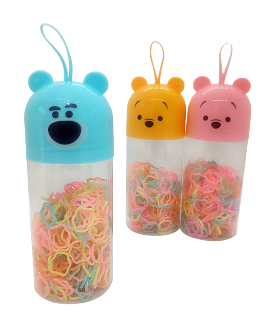 KIT ELÁSTICOS PEQUENOS DE SILICONE COM 280 UNIDADES