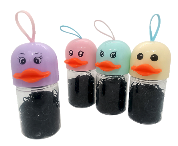 KIT ELÁSTICOS PEQUENOS DE SILICONE COM 280 UNIDADES