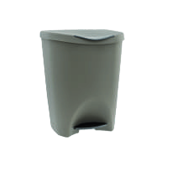 LIXEIRA C/ PEDAL 7,5L MARROM