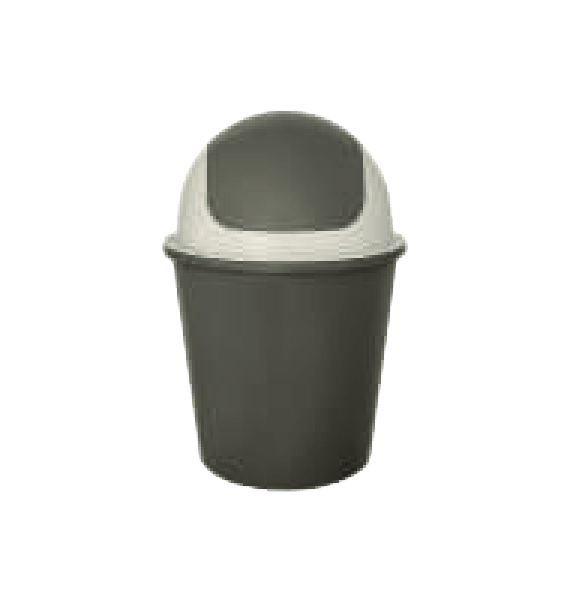 LIXEIRA 3L OSCILANTE MARROM