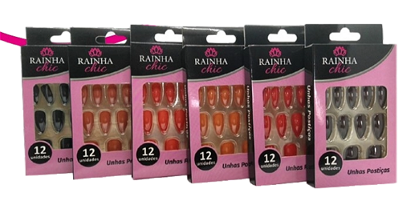 UNHA POSTIÇA ESMALTADA