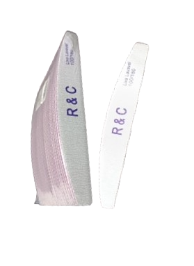 LIXA DE UNHA BRANCA BUMERANGUE PCT C/24