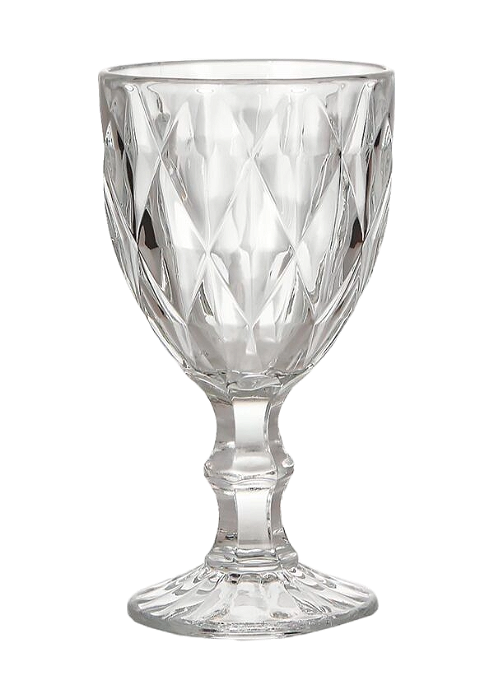 JOGO DE TAÇAS DIAMANTE 300ML 6 PEÇAS