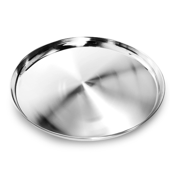 Bandeja Redonda de Inox 36cm
