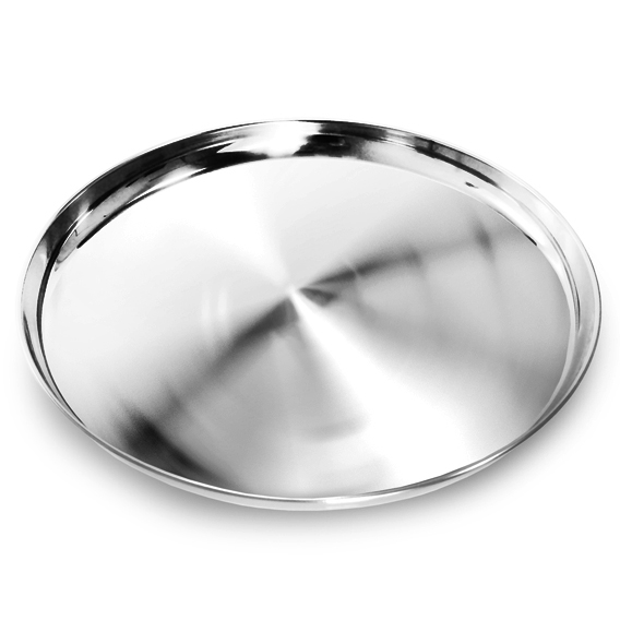 Bandeja Redonda Inox 40cm