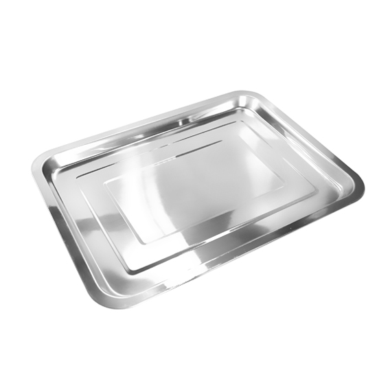 Bandeja Retangular de Inox 36X27cm