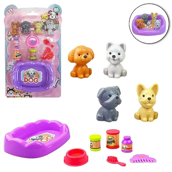 Boneco Pet Com Acessórios