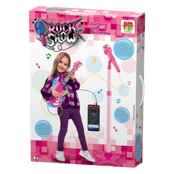 Guitarra Com Microfone Pedestal