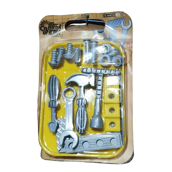 Mega Oficina Kit Ferramentas Bandeja