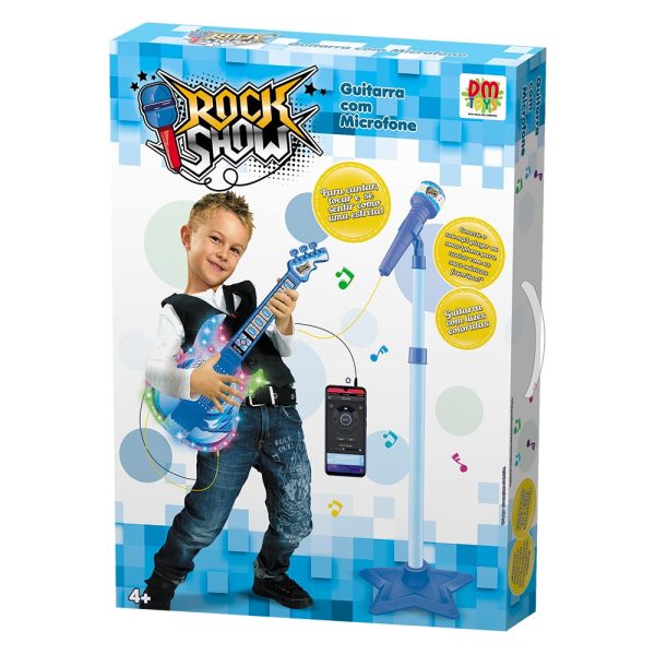 Guitarra Com Microfone Pedestal