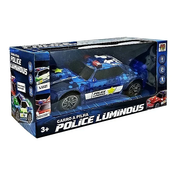 Carro a Pilha Police Luminous
