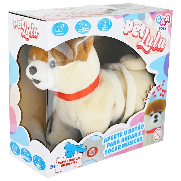Pet Lulu Cãozinho de Pelúcia