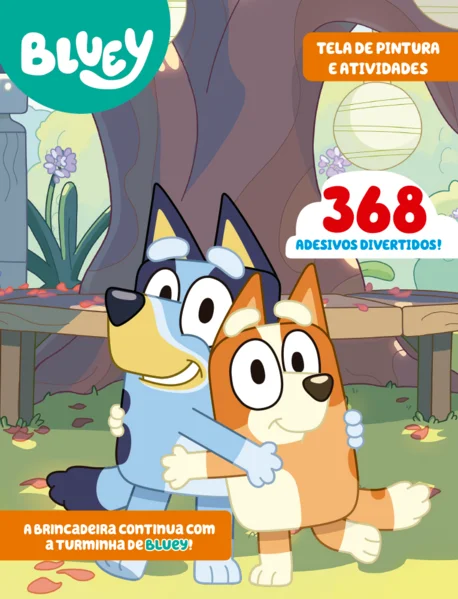 Bluey Livro Tela de Pintura e Atividades