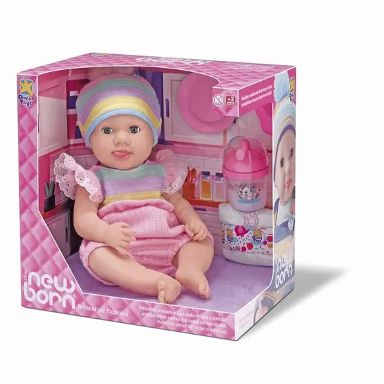 Boneca Diver Newborn Brinca de Papinha