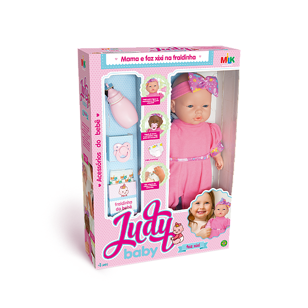 Boneca Judy Baby Faz Xixi
