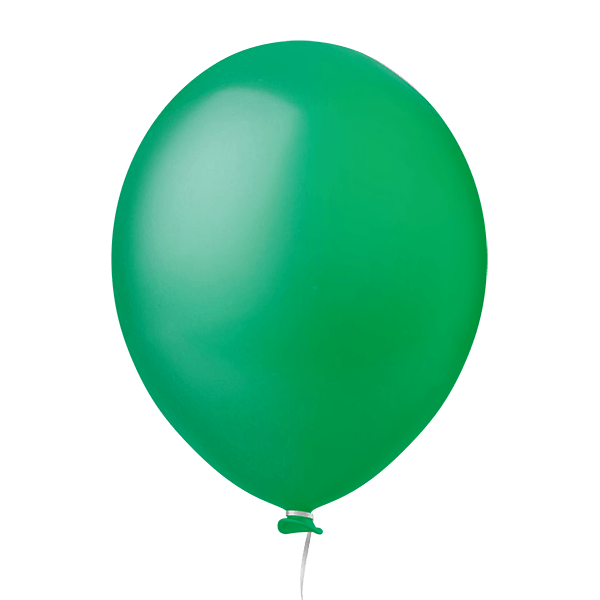 Balão Redondo 9 Liso Verde Bandeira C/50 Und