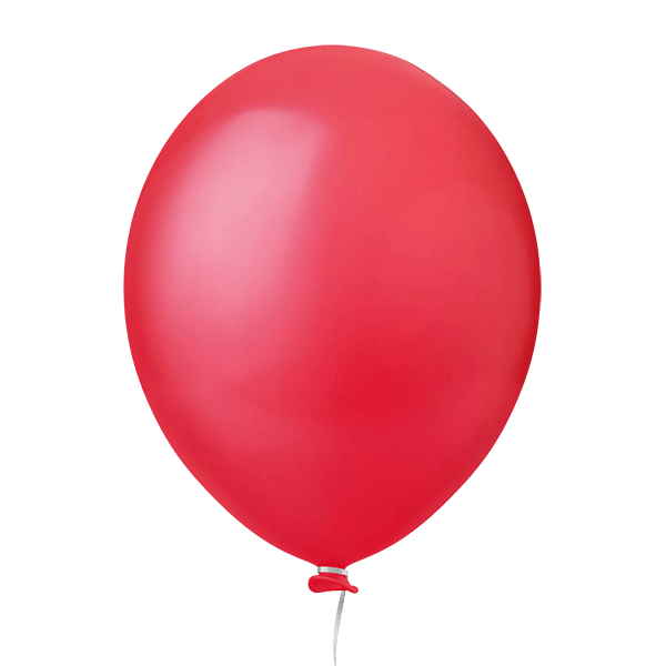 Balão Redondo 9 Liso Vermelho C/50 Und