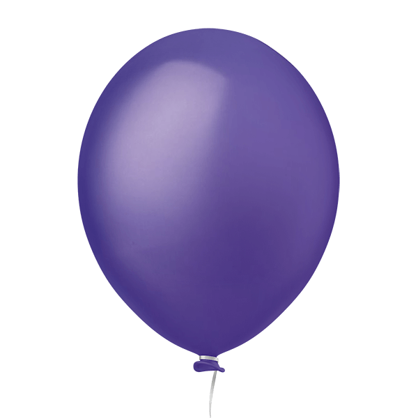 Balão Redondo 9 Liso Violeta C/50 Und