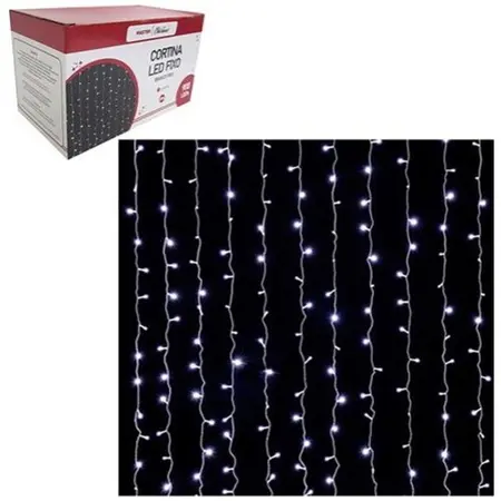 Cortina Fixa com 900 Leds Branco Frio 127v 4mx3m