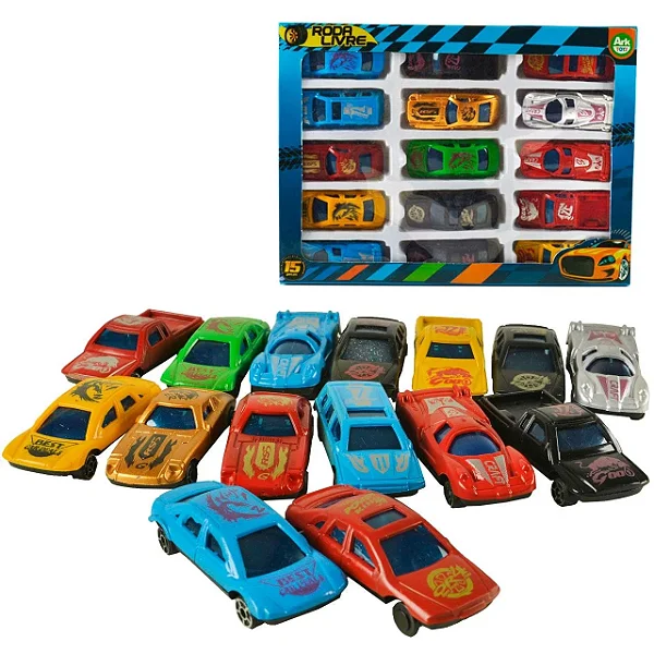 Carrinhos Miniatura Roda Livre 15 Und