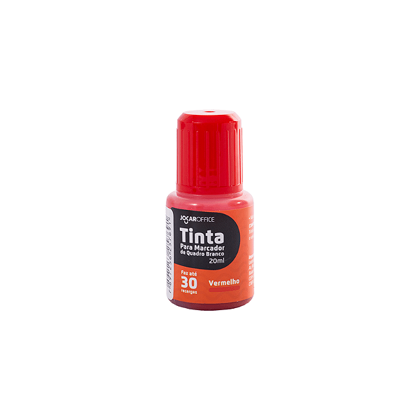 Tinta Reabastecedor P/Pincel Quadro Branco Cor Vermelho